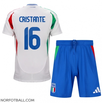 Billige Fotballdrakt Italia Bryan Cristante #16 Replika Bortedraktsett Barn EM 2024 Kortermet (med bukser)